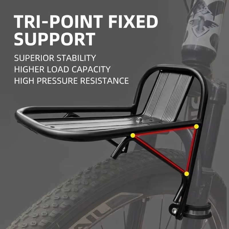 Porte-bagages avant en alliage d'aluminium pour VTT et vélo de route