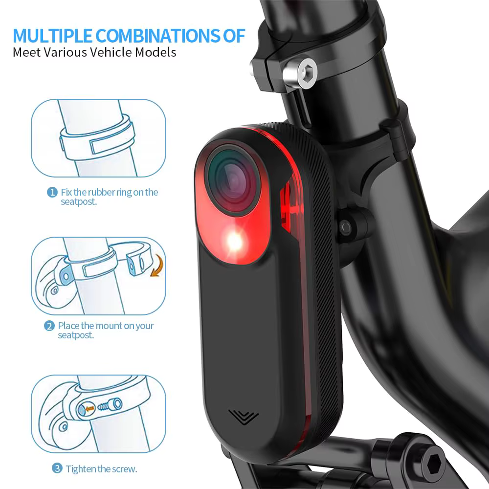 DOMEN – support de lampe de selle de vélo