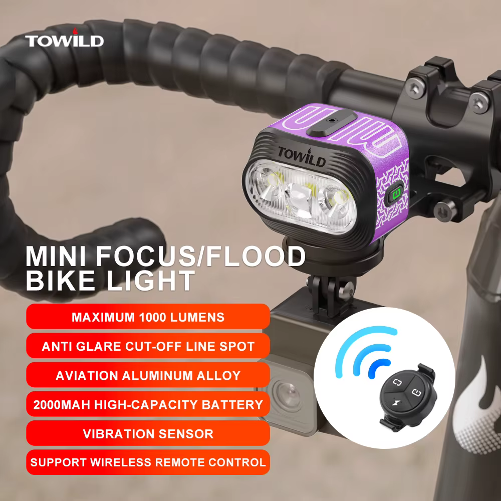 TOWILD BLMINI – éclairage de vélo avec faisceau focalisé/diffus