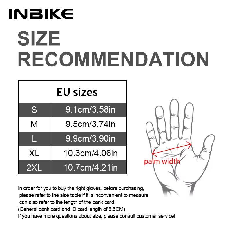 INBIKE vtt gants de cyclisme hommes doigt complet Gel rembourré écran tactile respirant antichoc