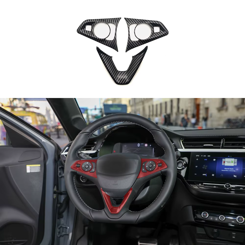 Cadre décoratif de volant adapté au Opel Corsa, accessoires de décoration intérieure