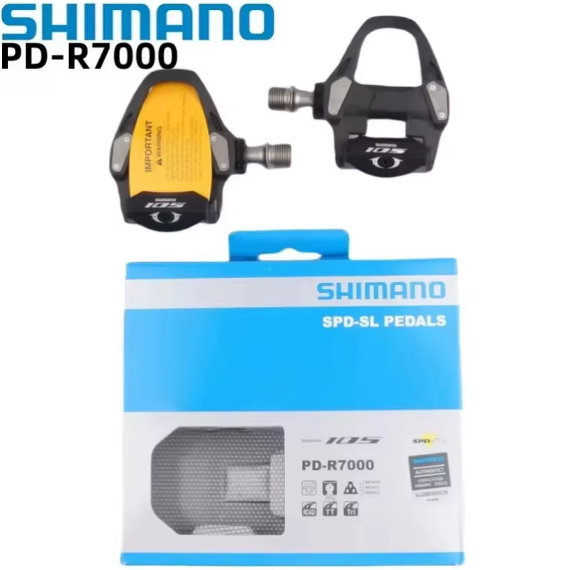 Shimano-Pédales autobloquantes en fibre de carbone pour vélo