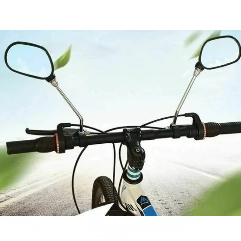 1 paire de rétroviseurs de vélo réglables à 360 degrés