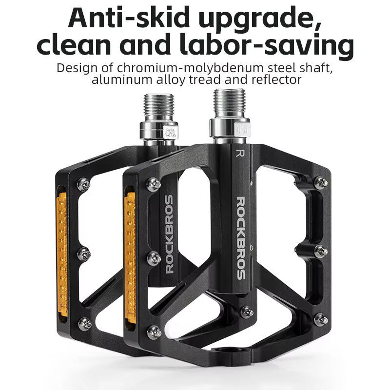 ROCKBROS pédales de vélo économiser l'effort en alliage d'aluminium anti-dérapant vtt route montagne roulement