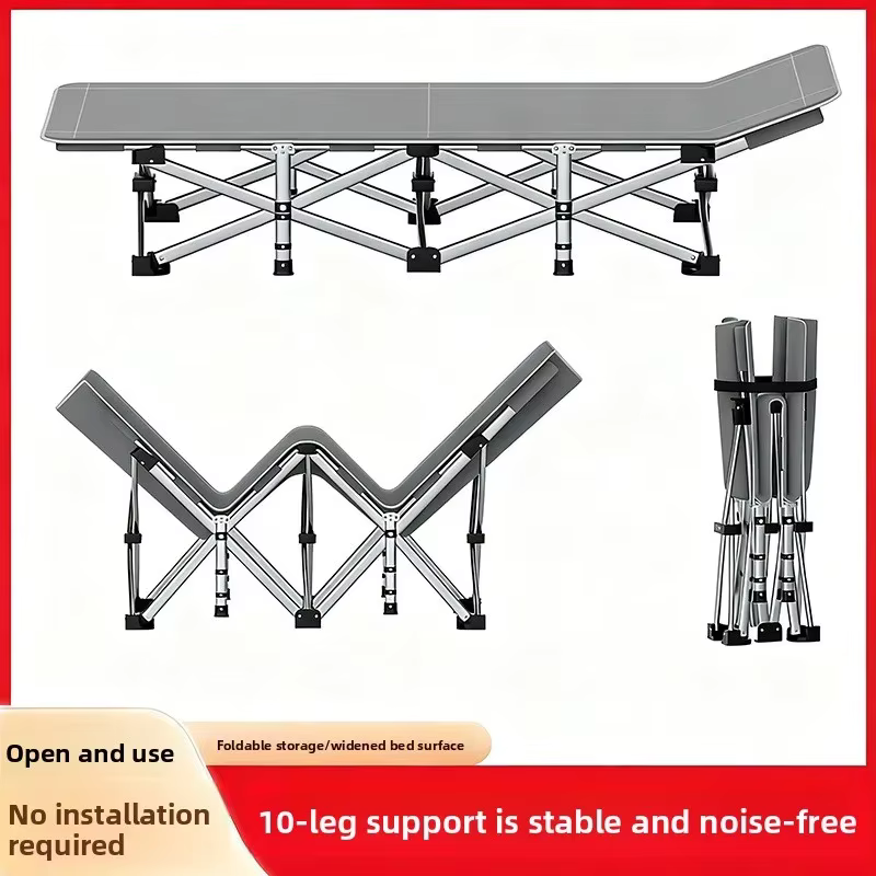 Système de lit pliant convertible, lit portable, lit de sieste, lit de bureau, lit d'hôpital, canapé individuel, usage domestique