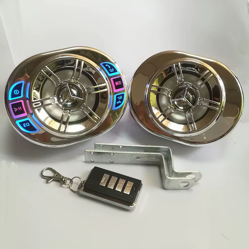 Hautréusstéréo étanches pour moto, Bluetooth, lecteur MP3, audio FM, scooter à moteur, vélo, RL UTV, 3.5 pouces