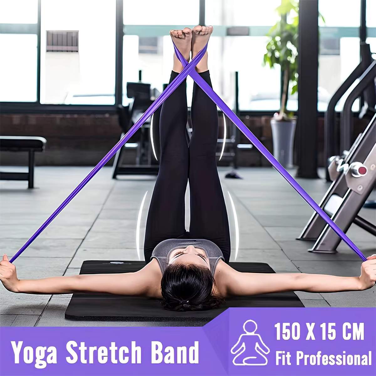 Ensemble de base Pilates 5 pièces, balle de Fitness, ceinture élastique extensible, façonnage du dos, entraînement musculaire, équipement de Yoga