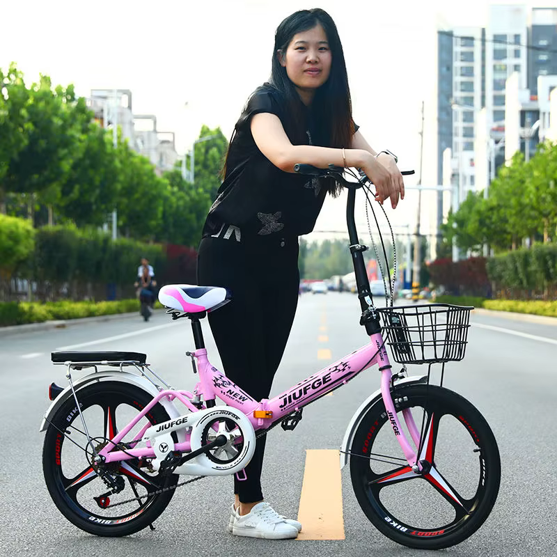 Installation gratuite vélo pliant 20 pouces adulte hommes et femmes ultra léger portable vitesse variable mini