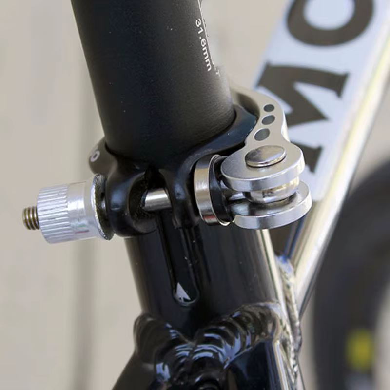 Pince de tige de selle de vélo en aluminium à dégagement rapide