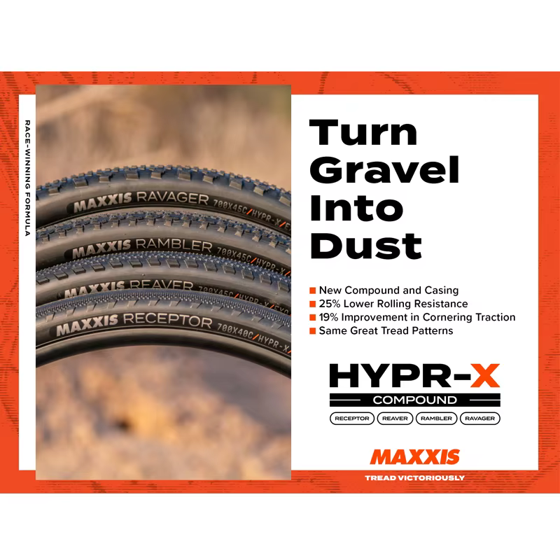 MAXXIS nouveau pneu RAMBLER REAVER gravier 700x40C/45C HYPR-X