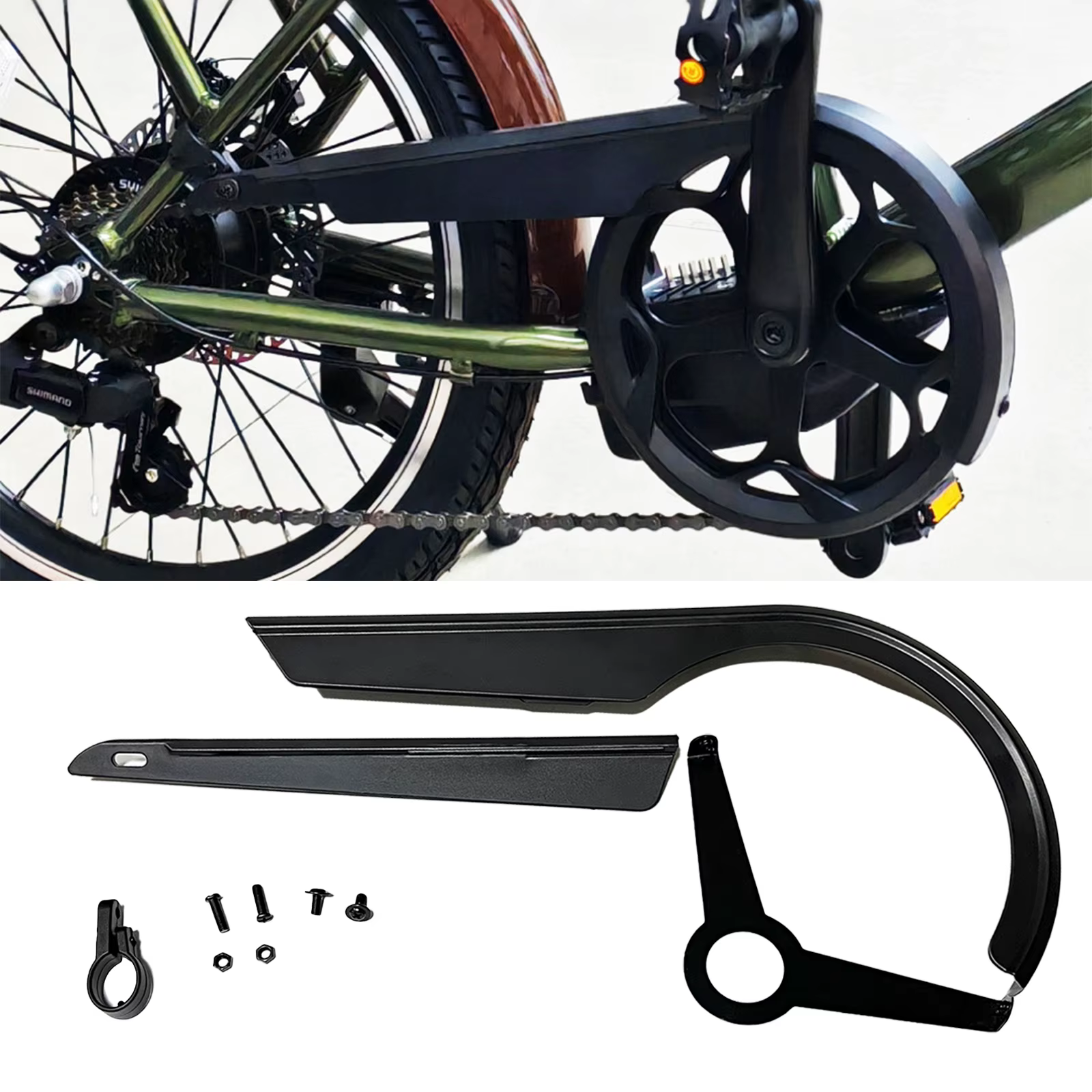 Couvercle de protection de chaîne de vélo 48-52T