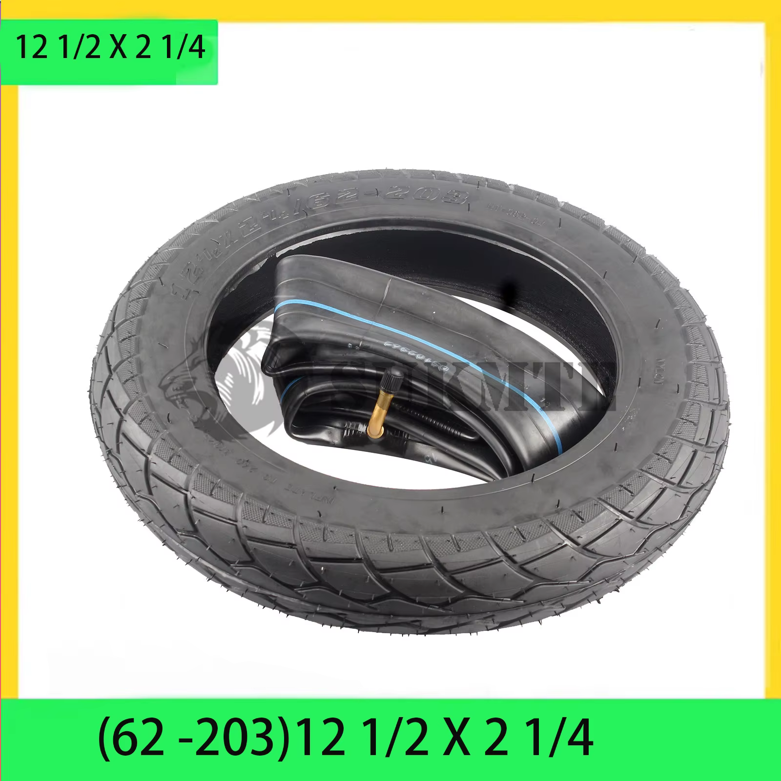Pneu de 12 pouces (62 -203)12 1/2X2 1/4 poussette de vélo urbain pour pneus extérieurs de Scooter électrique convient à
