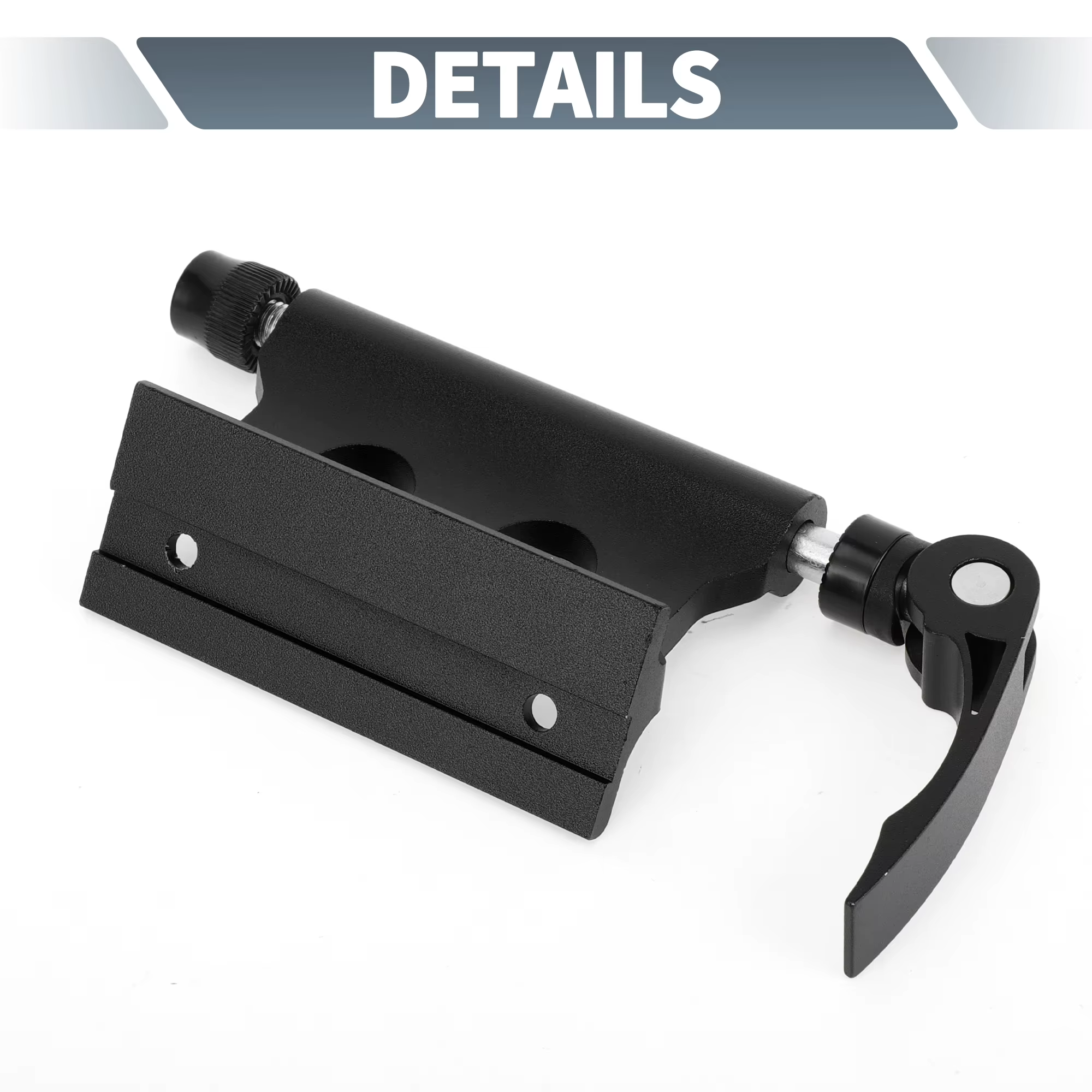 X Autohaux 1 pièce support de montage de fourche de vélo universel à dégagement rapide Portable en alliage d'aluminium noir