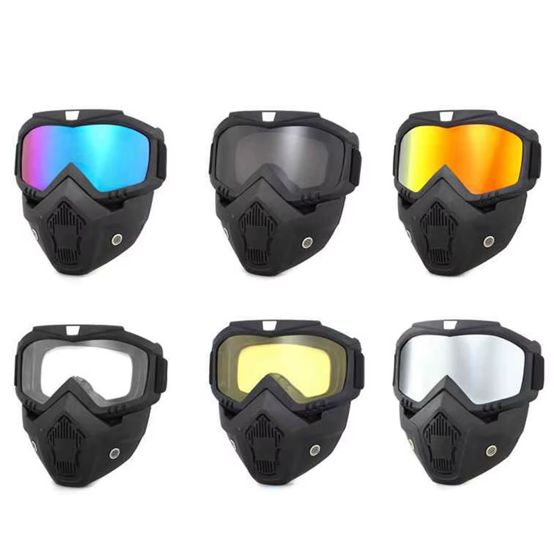 Casque de vélo intégral avec masque anti-buée
