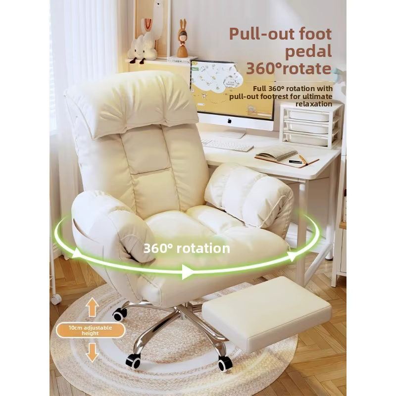 Chaise de bureau ergonomique confortable pour de longues heures, dossier en métal inclinable, chaise de jeu, chaise de bureau, chaise de gamer, Muebles