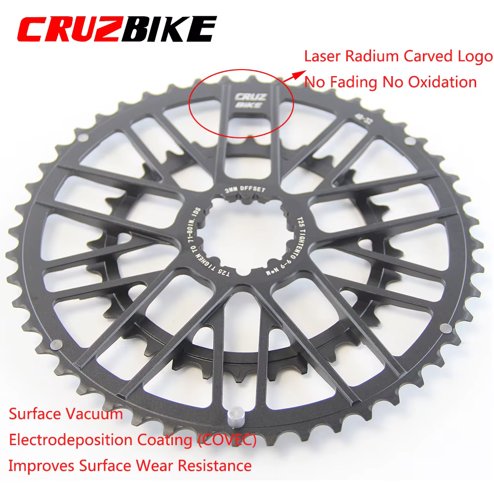 CRUZbike vélo de route 46-30/48-32T roue à chaîne Double plateau couronne