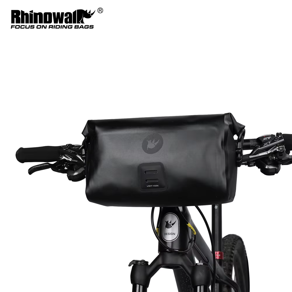 Rhinowalk Sac de Guidon de Vélo 4L-12L Étanche 2 Pièces Panier Avant Sac De Cyclisme VTT Vélo Cadre Sac Sacoche Vélo Accessoires