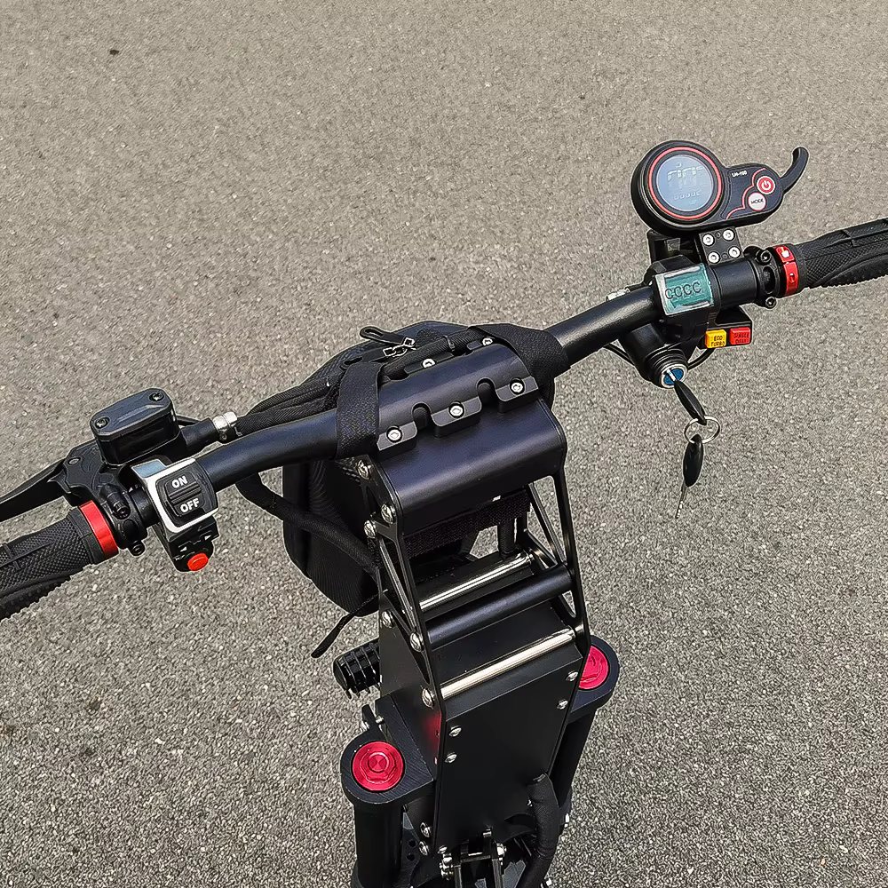 FLJ K14 14 pouces 8000W 60V gros roues skateboard scooter électrique avec poignée courte vitesse rapide 58MPH