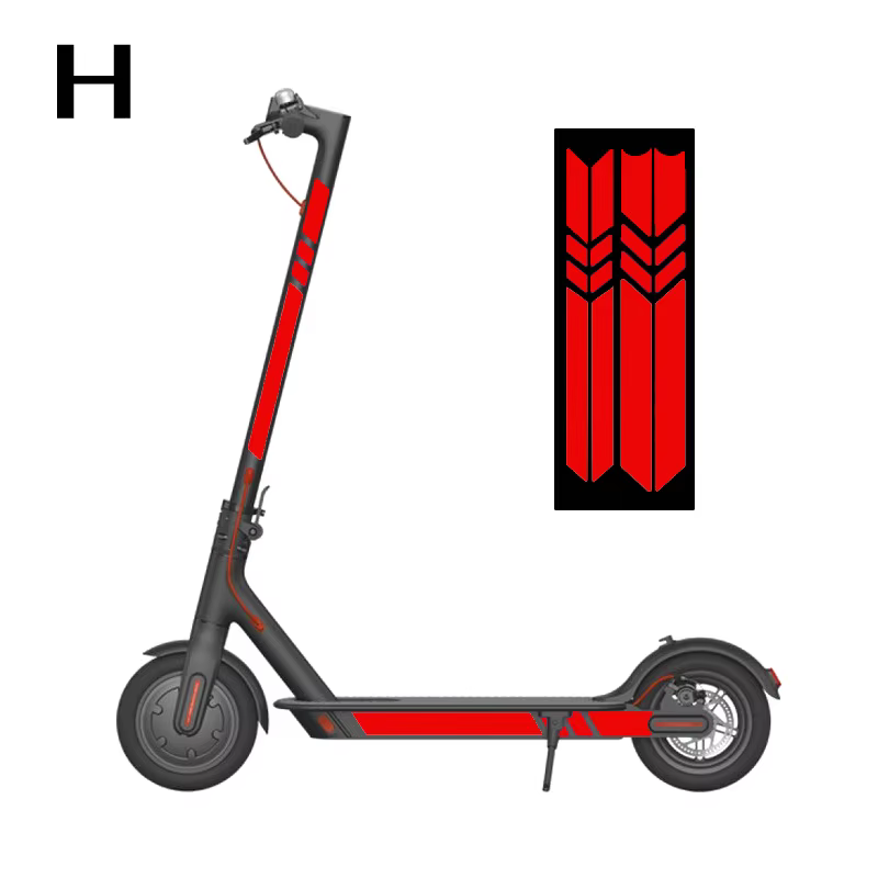 Autocollant réfléchissant en PVC pour Scooter