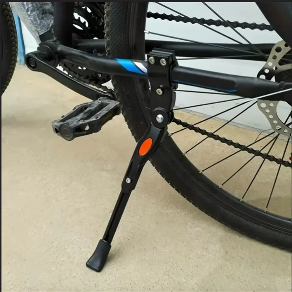 Béquille réglable en aluminium pour VTT et vélo de route
