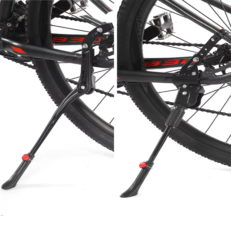 Béquille de vélo de route et VTT en aluminium réglable 24/26/27.5/29/700C – Support latéral arrière
