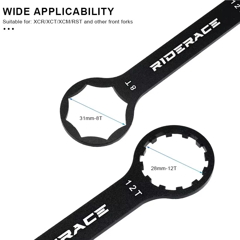 RIDERACE clé de fourche avant de vélo clé VTT outil d'installation de retrait de capuchon de Suspension pour Suntour XCM XCR XCT RST