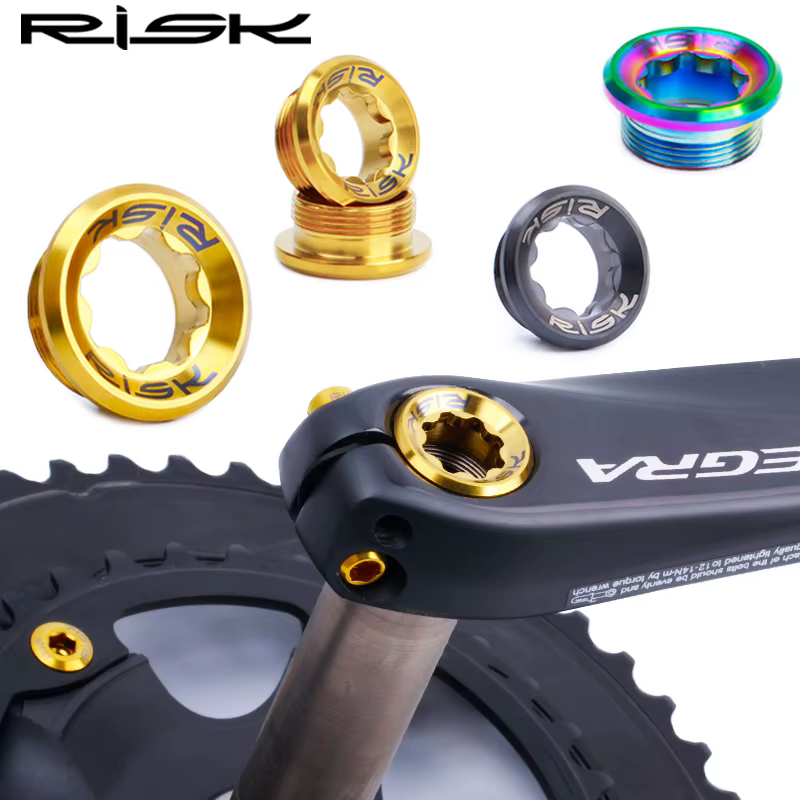 Risque M20x8mm vélo manivelle bras boulon titane montagne route vélo pédalier capuchon roue à chaîne pédalier vis BB axe vis