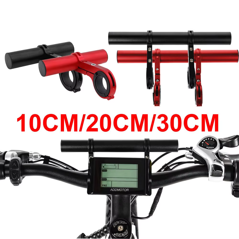 Support d'extension de guidon de vélo pour phare et GPS