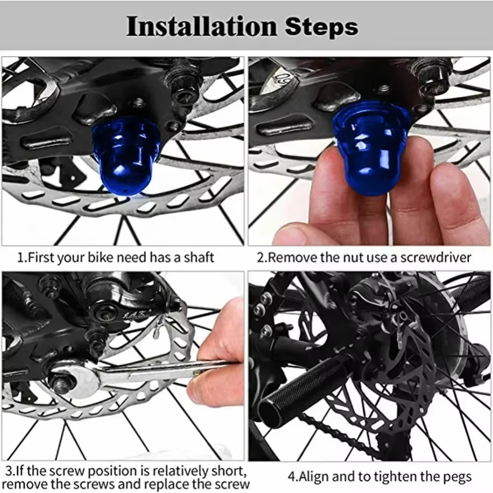 Repose-pieds antidérapants en alliage d'aluminium pour vélo BMX