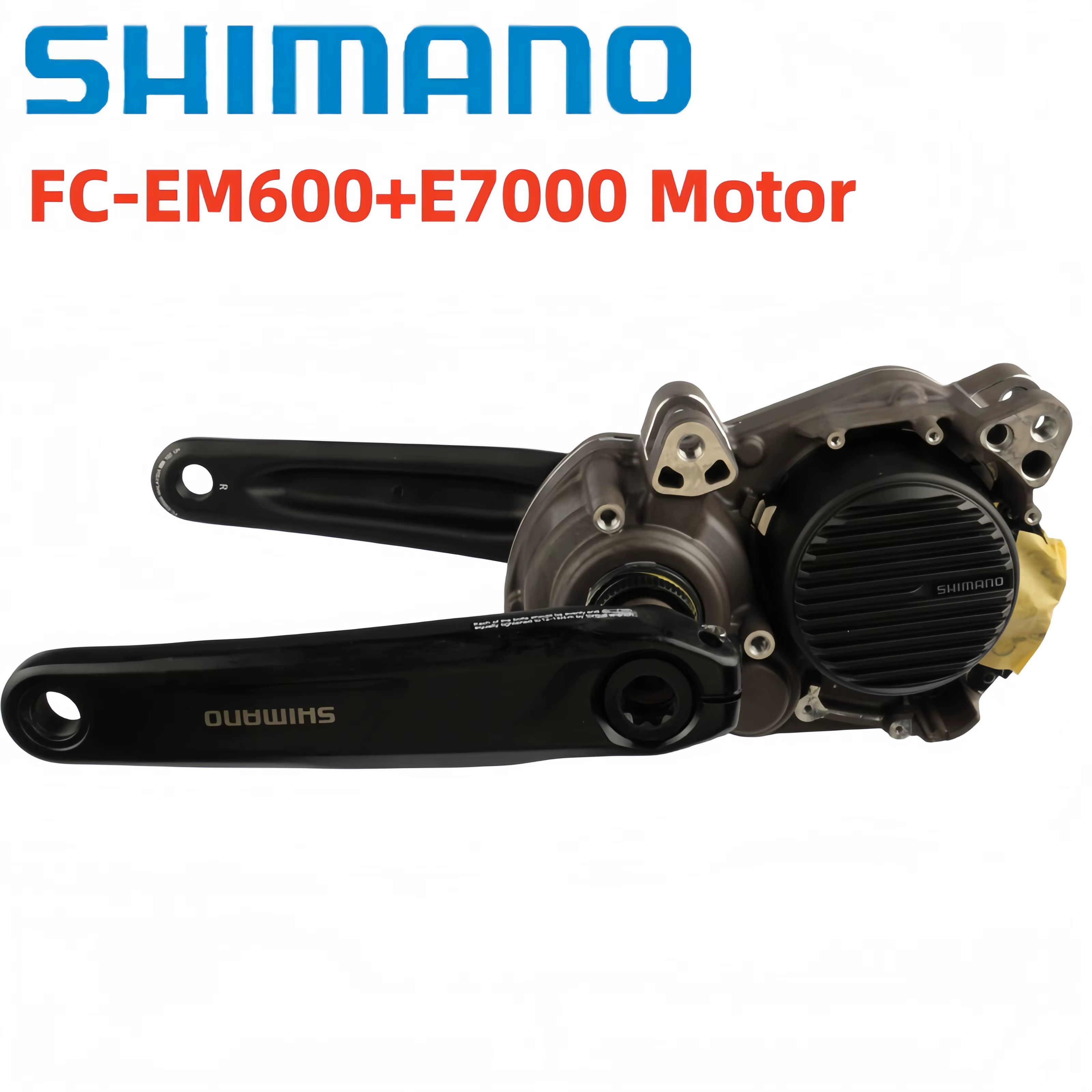 Groupe de manivelle Shimano DU-E7000 Motor+FC-EM600 pour vélo électrique