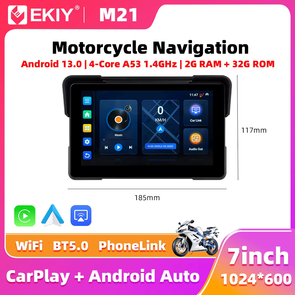 EKIY 7.0 "Android 13.0 Moto GPS WiFi