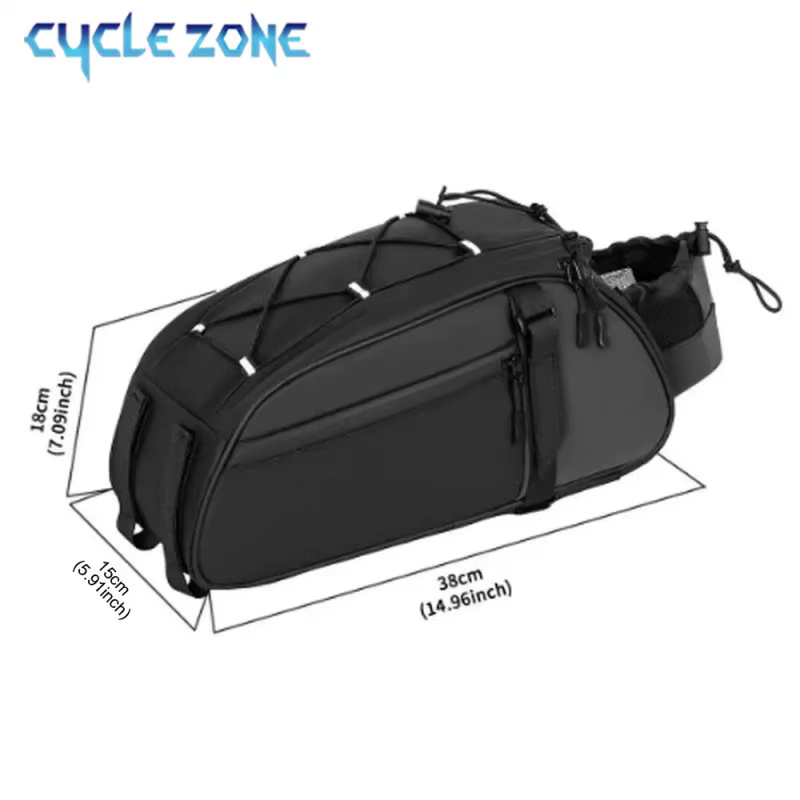 Sac de coffre de vélo grande capacité porte-vélo sacs de siège réfléchissant en plein air cyclisme sac de support