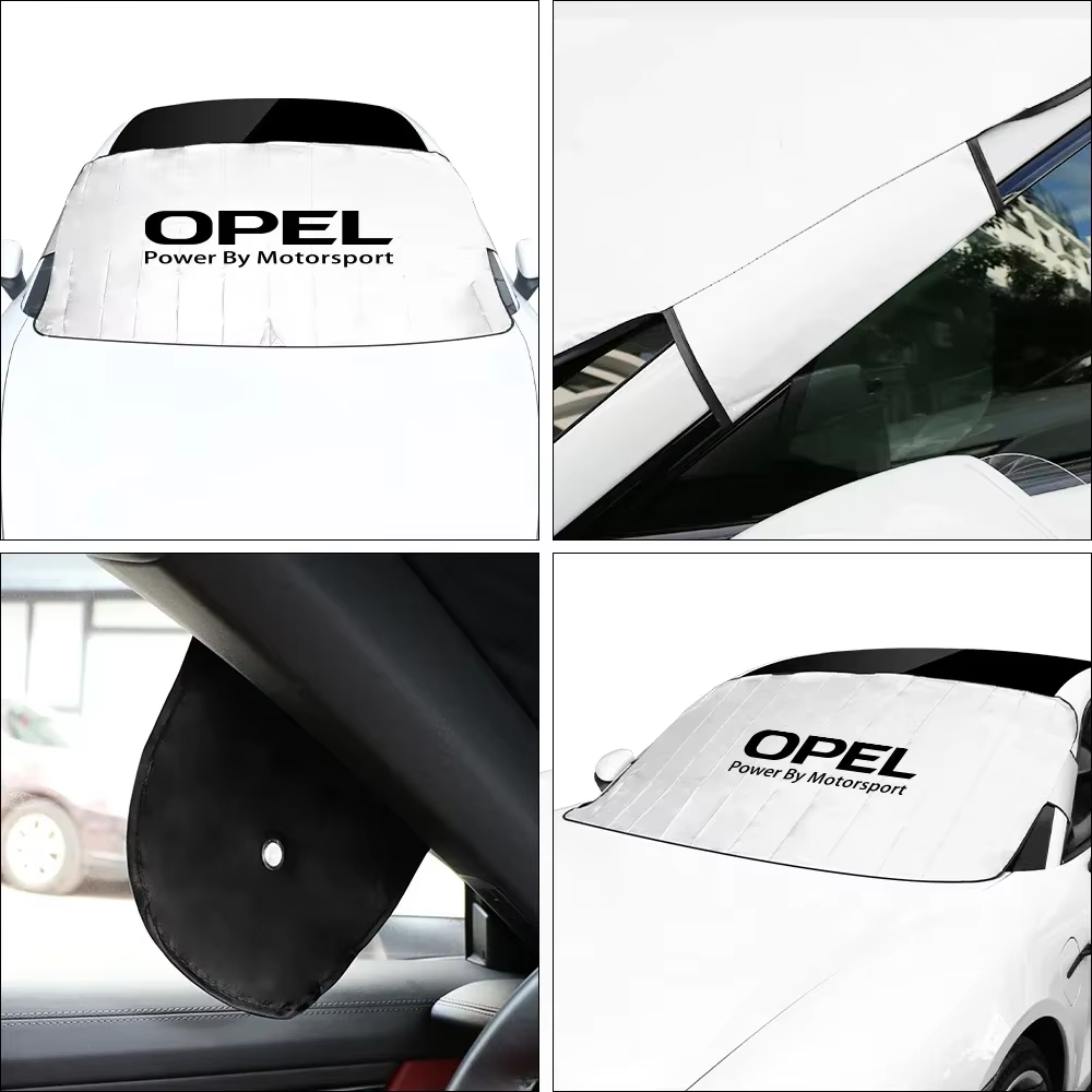 Couverture de pare-brise avant de voiture, accessoires automobiles, pare-soleil, Opel Corsa C D Astra H J G K Insignia Vectra C B Meriva a Zafira Tigra