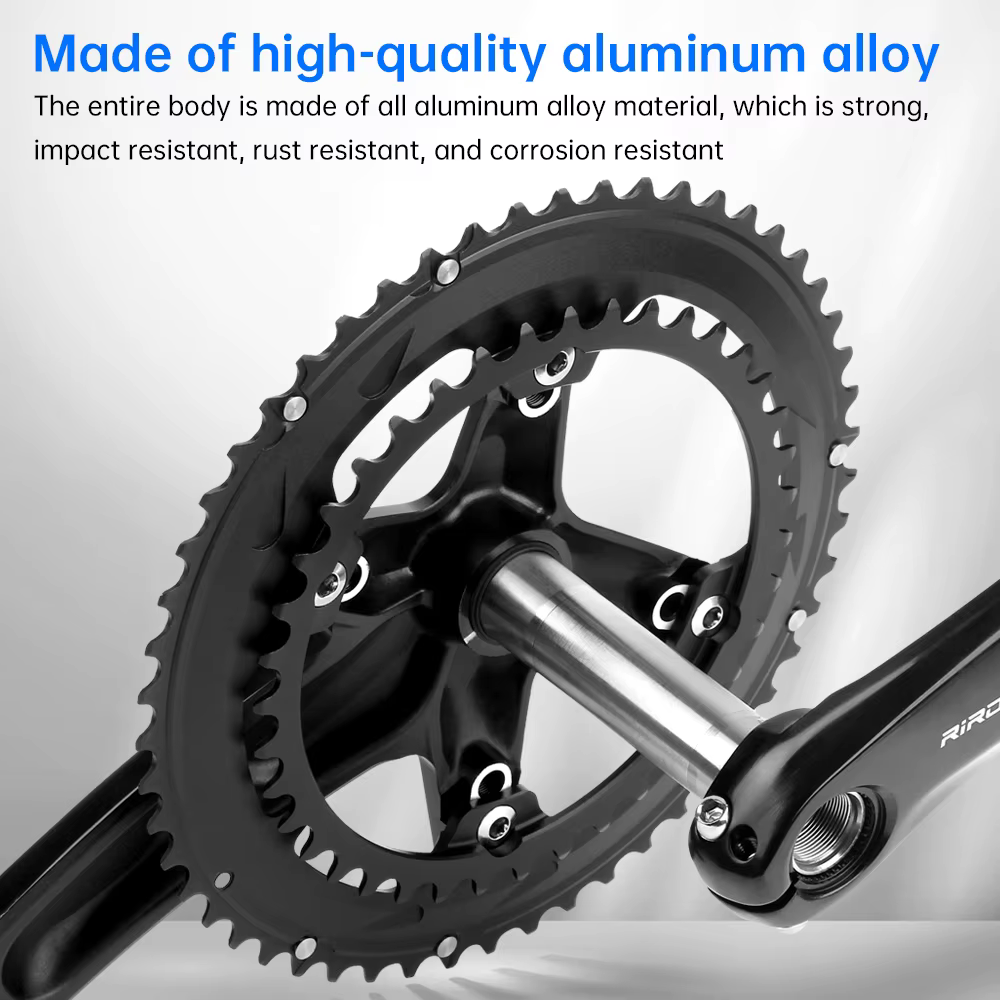 RIRO 706 vélo de route pédalier intégré 170mm 110BCD 53-39T/50-34T Double plateaux pignons creux