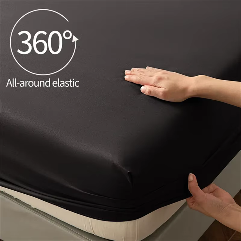Drap-housse de haute qualité 90/180/150x200 Cm, housse de matelas avec bande élastique, drap de lit Queen King Size, sans taies d'oreiller incluses