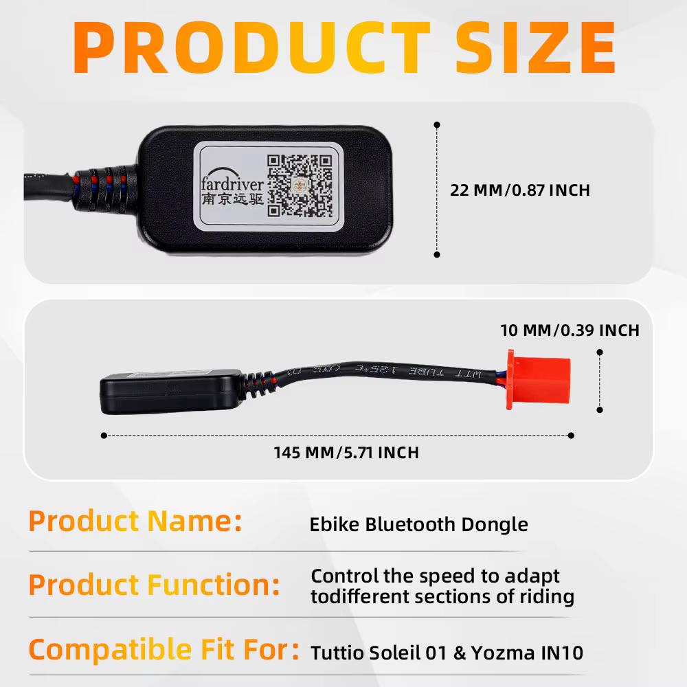 Dongle Bluetooth universel programmable pour vélo électrique