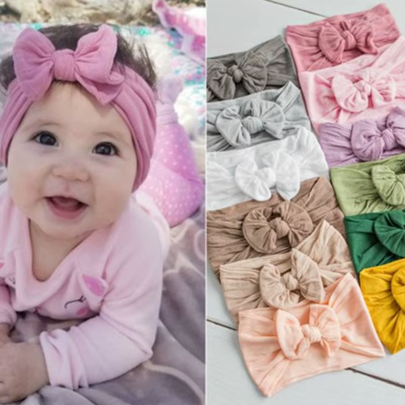 Bébé bandeau filles chapeaux accessoire de cheveux nœud noeud pansement infantile nouveau-né tout-petits vêtements enfants lapin oreille Photo accessoires