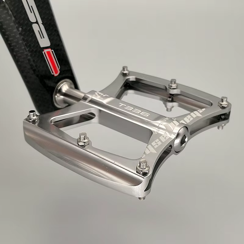 Pédales de vélo ultralégères en titane à 3 roulements