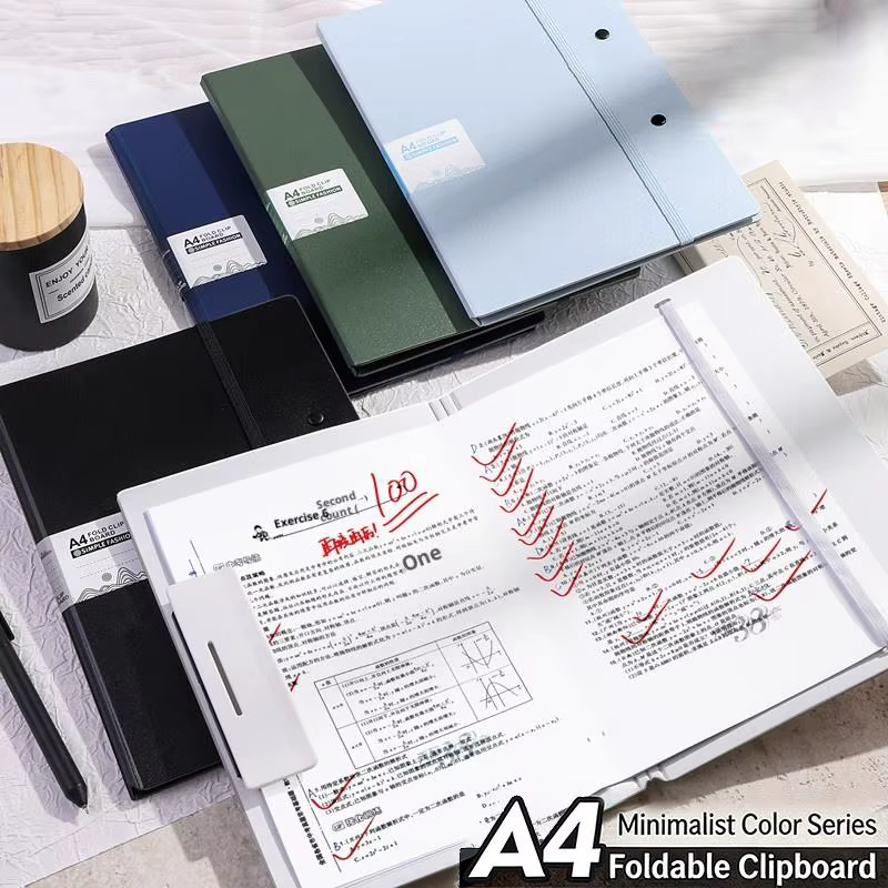 Dossiers pliables A4, dossier A5, planche pliante A4, dossier de rangement pour papiers de test pour étudiants, dossier d'organisation, dossier de contrats