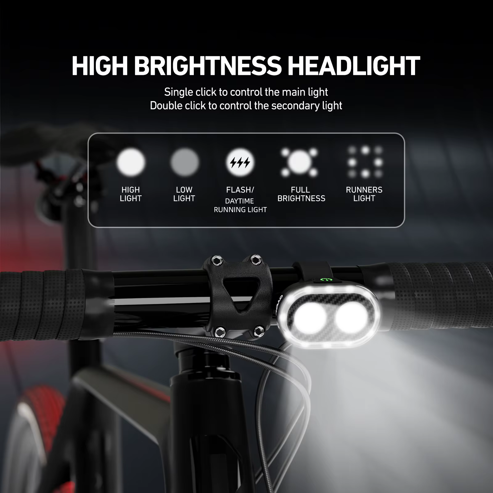 CYCLAMI CY300T vélo intelligent détection de frein avant arrière lumière étanche vtt route