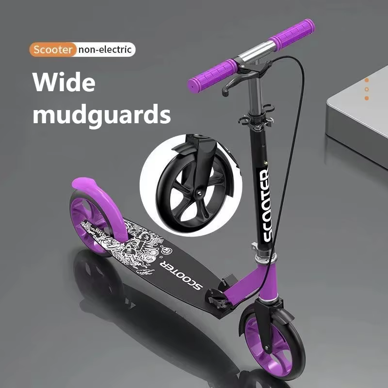 Scooter de ville à deux roues pour adultes et enfants