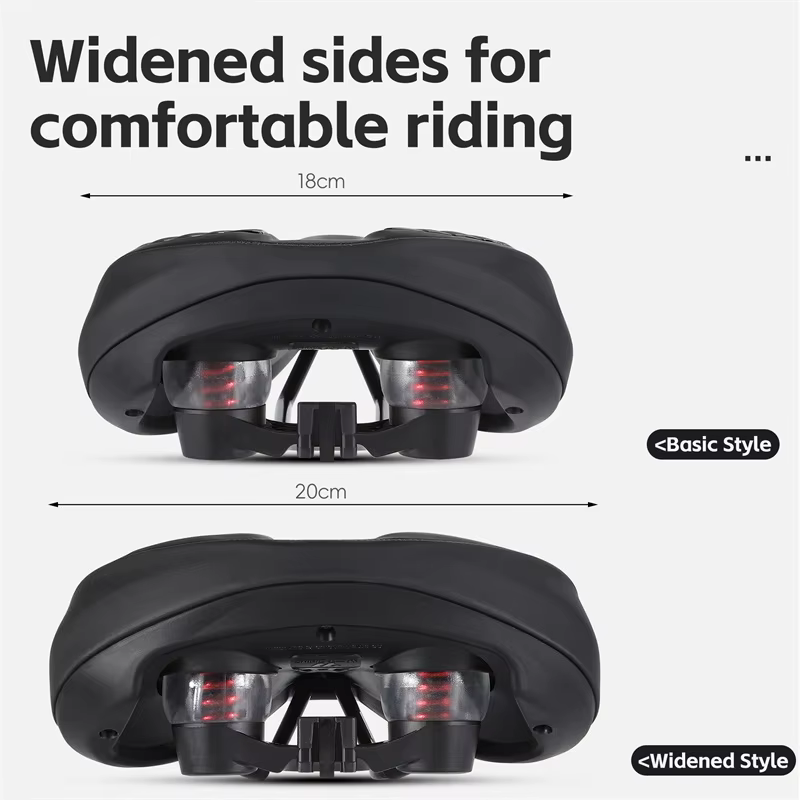 WEST BIKING-Selle de vélo VTT avec feu arrière