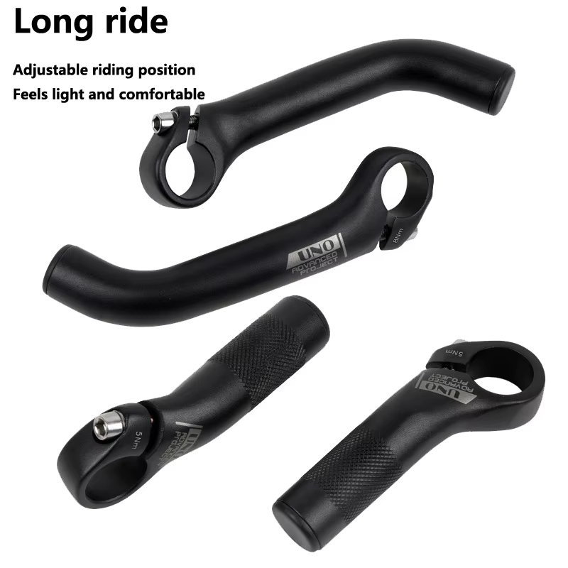 Embouts de guidon ergonomiques en alliage pour vélo de route et VTT