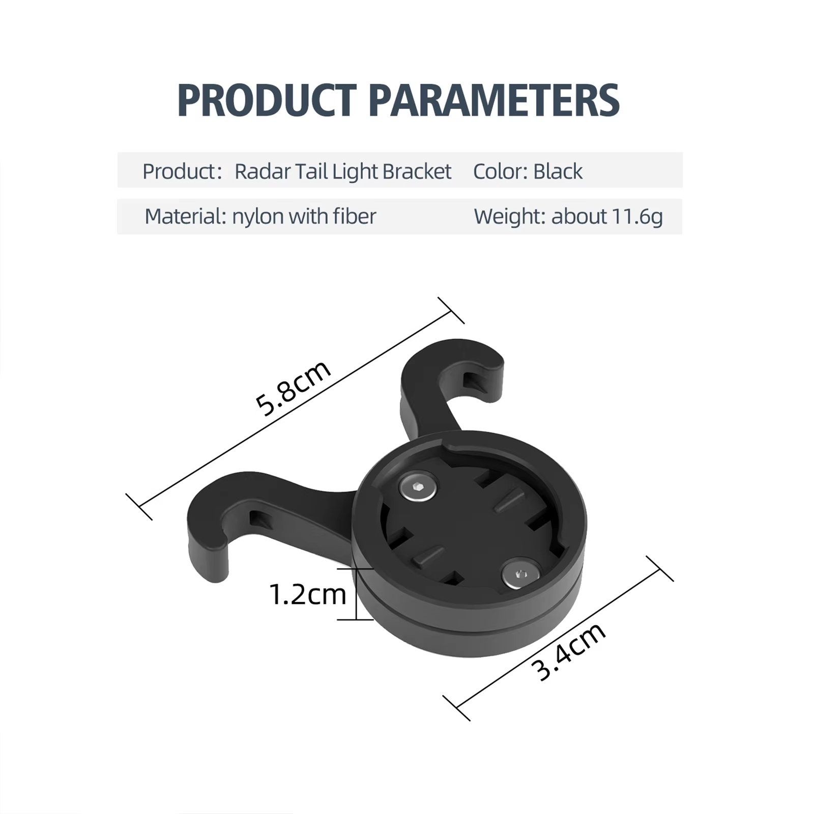 CYCLAMI S11 Support de lampe de selle de vélo