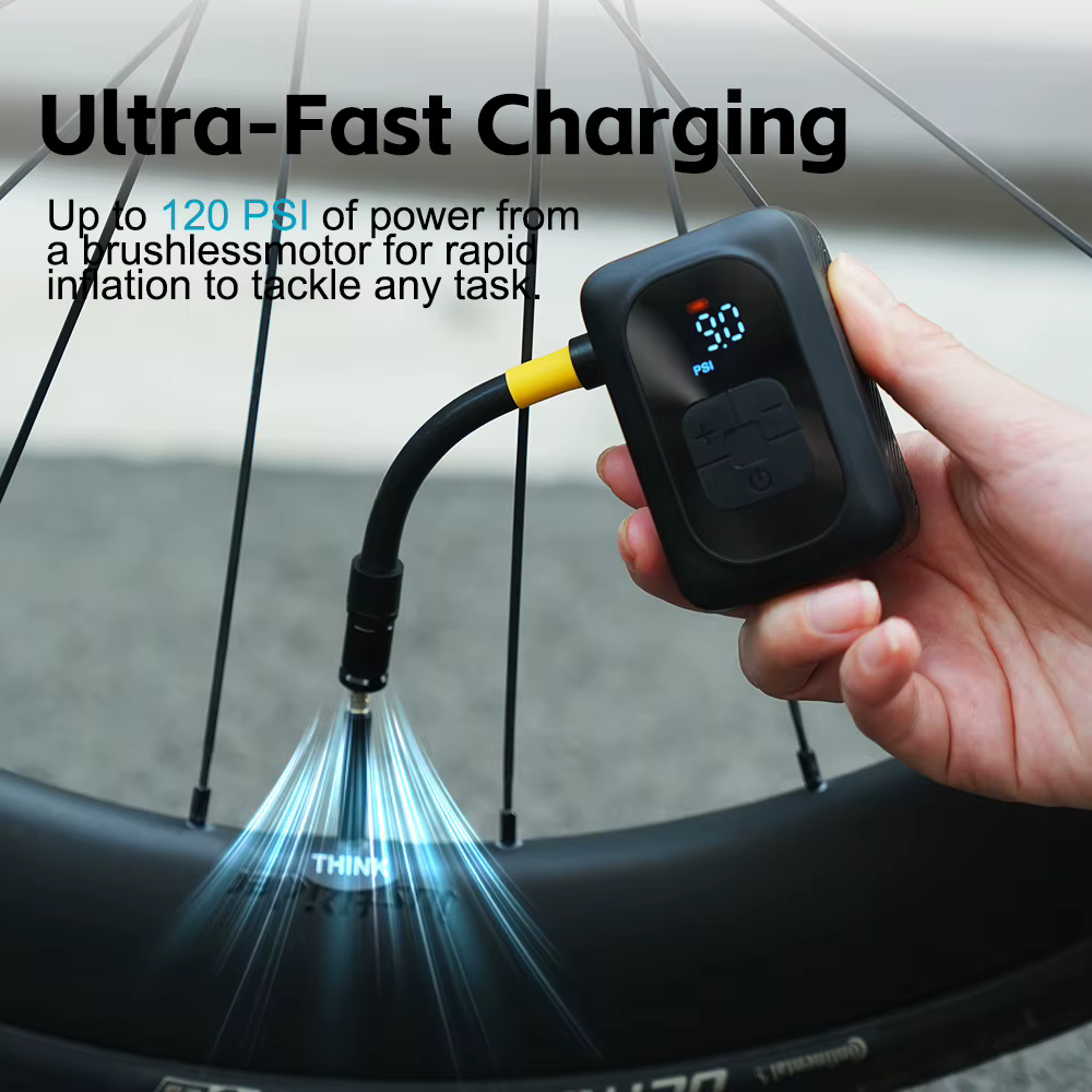 Pompe à vélo électrique ThinkRider 120 PSI