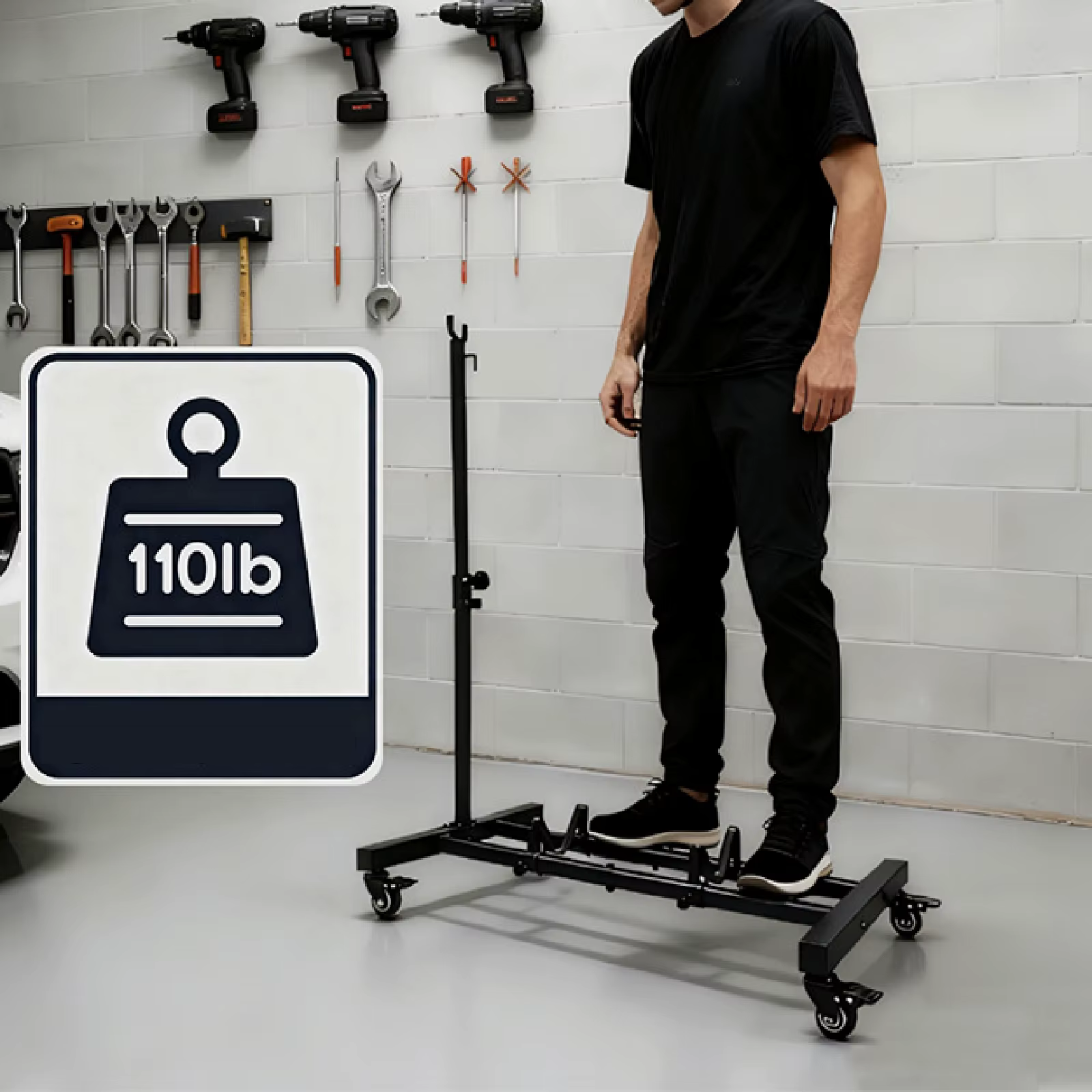 Support de vélo vertical en métal