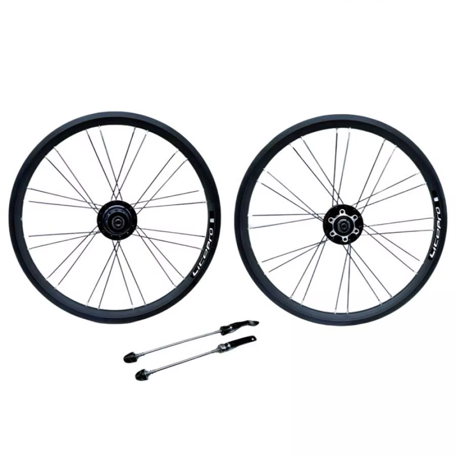Litepro 16 pouces vélo pliant 349 frein à disque roues en alliage d'aluminium 6 roulements roue 8/9/10/11 vitesses pour Fnhon/Dahon