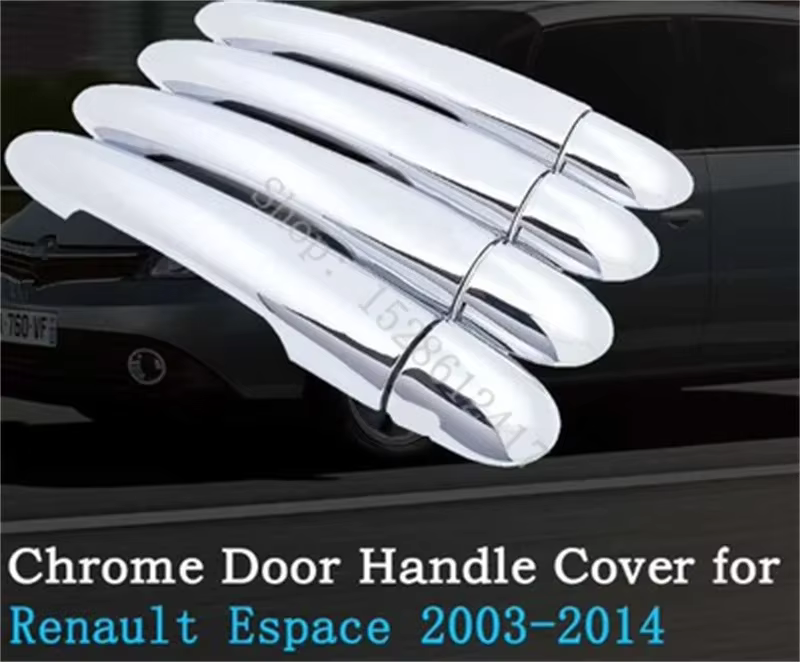 Autocollants de couverture de poignée de porte ABS, protecteur de poignée de porte, accessoires de voiture pour Renault Espace 2003 2004 2005 2006 -2014