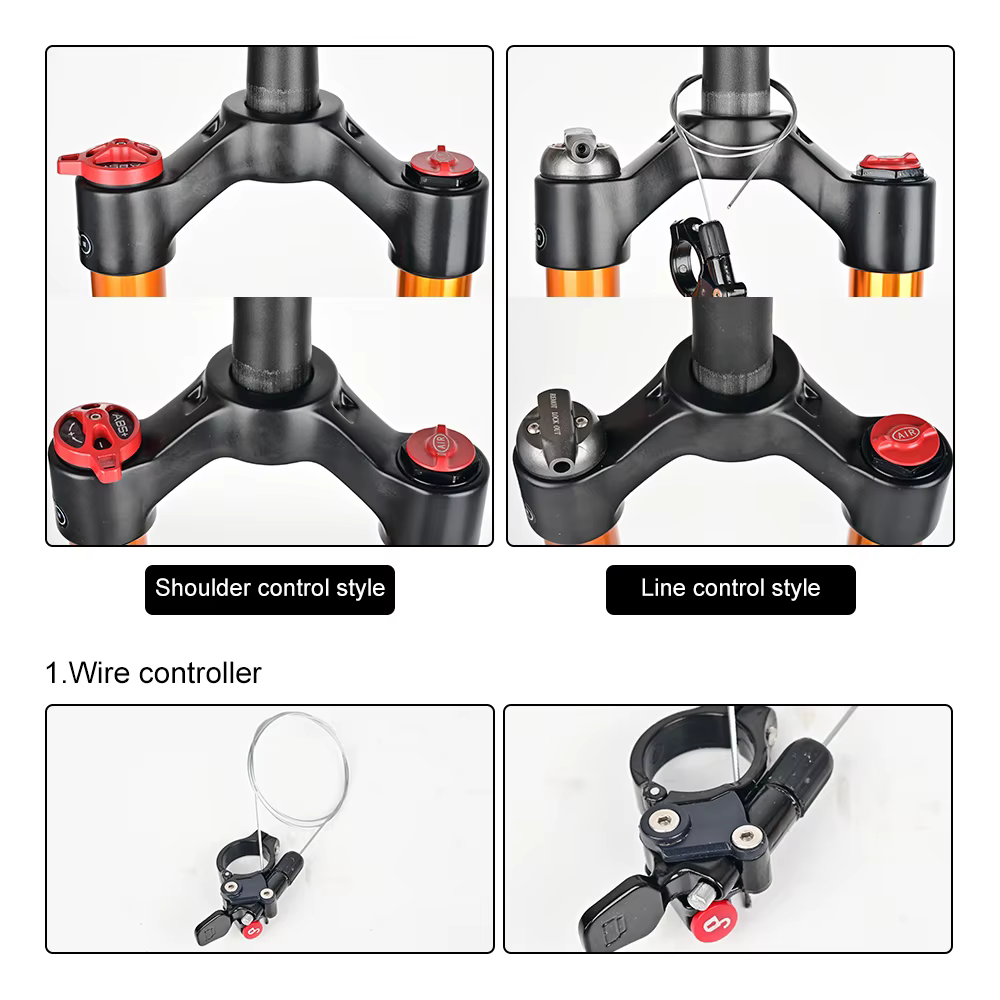 Fourche de suspension pour VTT Nanlio en alliage de magnésium