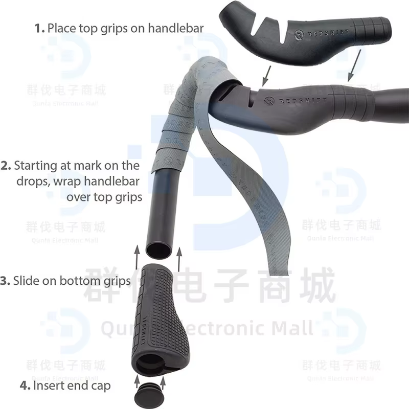 Guidon de régulateur de vitesse REDSHIFT-guidon de vélo de route ergonomique